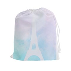 Pastel Eiffel s Tower, Paris Drawstring Pouch (xxl) by Lullaby