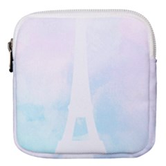 Pastel Eiffel s Tower, Paris Mini Square Pouch by Lullaby