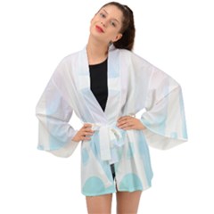 Pastel Eiffel s Tower, Paris Long Sleeve Kimono by Lullaby