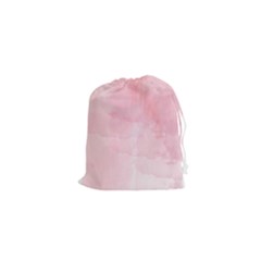 Pink Blurry Pastel Watercolour Ombre Drawstring Pouch (xs) by Lullaby