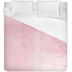 Pink Blurry Pastel Watercolour Ombre Duvet Cover (king Size) by Lullaby