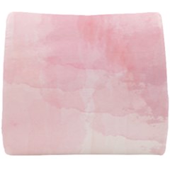 Pink Blurry Pastel Watercolour Ombre Seat Cushion by Lullaby