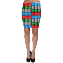 Astrology Signs Bodycon Skirt by ArtworkByPatrick