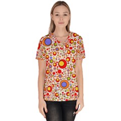 Zappwaits 77 Women s V-neck Scrub Top by zappwaits