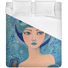 Blue Girl Duvet Cover (california King Size) by CKArtCreations