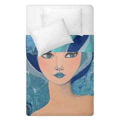 Blue Girl Duvet Cover Double Side (single Size)