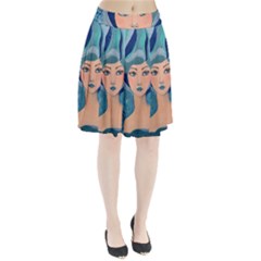 Blue Girl Pleated Skirt
