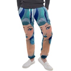 Blue Girl Men s Jogger Sweatpants by CKArtCreations