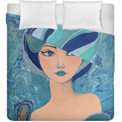 Blue Girl Duvet Cover Double Side (king Size)