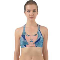 Blue Girl Back Web Sports Bra