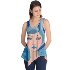 Blue Girl Sleeveless Tunic by CKArtCreations