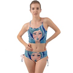 Blue Girl Mini Tank Bikini Set