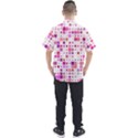 Background Square Pattern Colorful Men s Short Sleeve Shirt View2