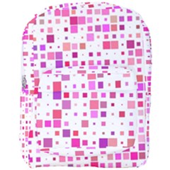 Background Square Pattern Colorful Full Print Backpack