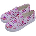 Background Square Pattern Colorful Kids  Canvas Slip Ons View2