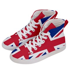 Uk Flag Men s Hi-top Skate Sneakers by FlagGallery