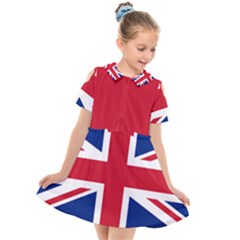 Uk Flag Kids  Short Sleeve Shirt Dress by FlagGallery