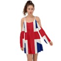 UK Flag Kimono Sleeves Boho Dress View1