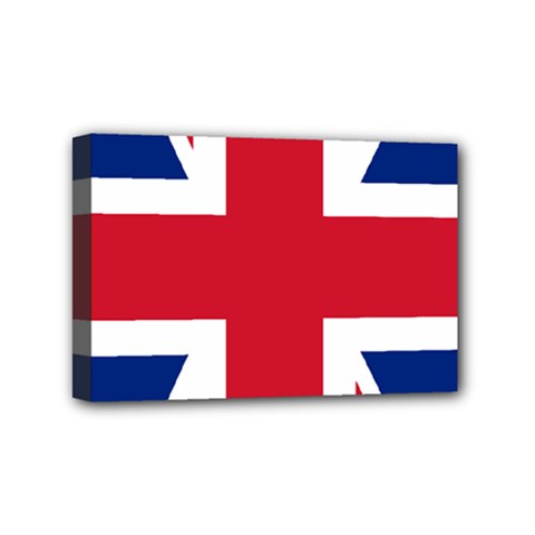 UK Flag Union Jack Mini Canvas 6  x 4  (Stretched)