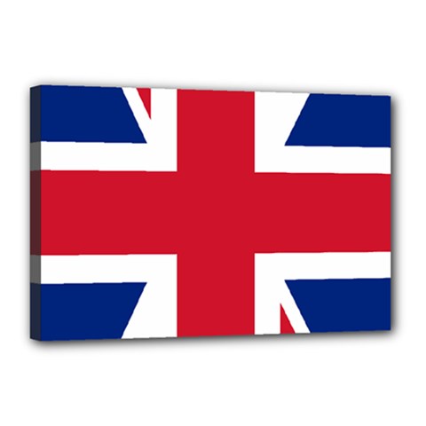 UK Flag Union Jack Canvas 18  x 12  (Stretched)