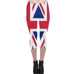 UK Flag Union Jack Capri Leggings 