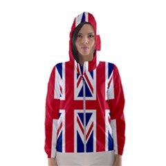 UK Flag Union Jack Women s Hooded Windbreaker