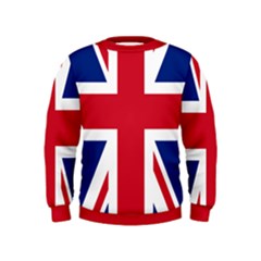 Uk Flag Union Jack Kids  Sweatshirt by FlagGallery