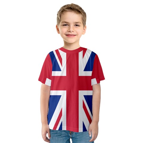 Uk Flag Union Jack Kids  Sport Mesh Tee by FlagGallery