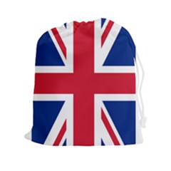 UK Flag Union Jack Drawstring Pouch (XXL)