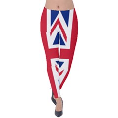 UK Flag Union Jack Velvet Leggings