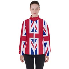 UK Flag Union Jack Women s High Neck Windbreaker