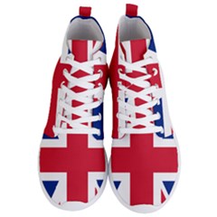 Uk Flag Union Jack Men s Lightweight High Top Sneakers by FlagGallery