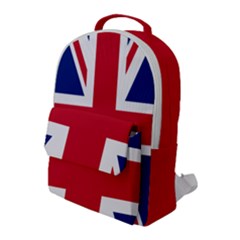 UK Flag Union Jack Flap Pocket Backpack (Large)