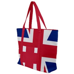 UK Flag Union Jack Zip Up Canvas Bag