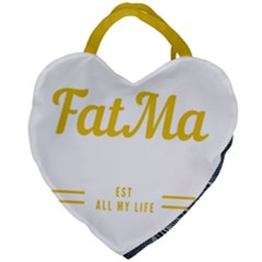 Golden Fatma Giant Heart Shaped Bag  by egyptianhype