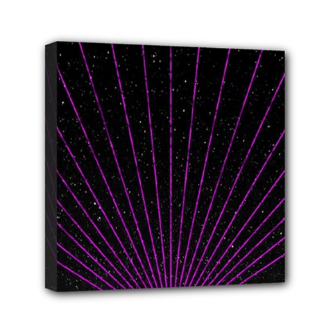 Laser Show Festival Mini Canvas 6  X 6  (stretched) by HermanTelo