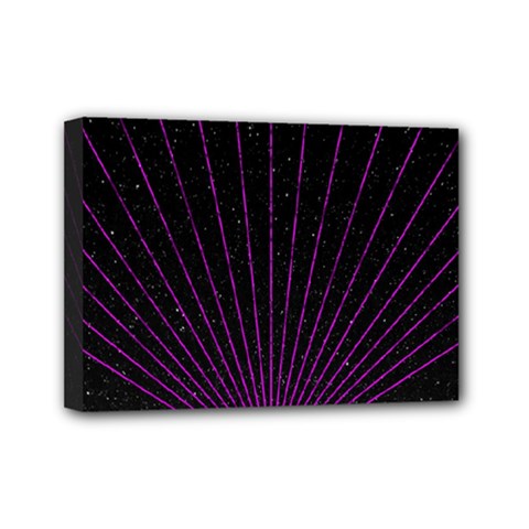 Laser Show Festival Mini Canvas 7  X 5  (stretched) by HermanTelo