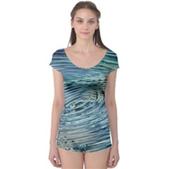 Wave Concentric Waves Circles Water Boyleg Leotard 