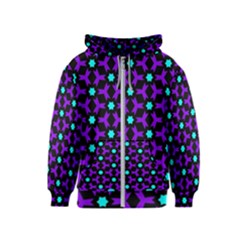 Textured Background Tile Pattern Kids  Zipper Hoodie