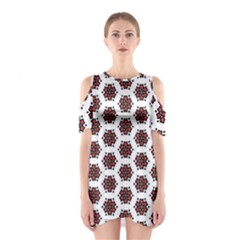 Pattern Seamless Seamless Pattern Shoulder Cutout One Piece Dress by Simbadda