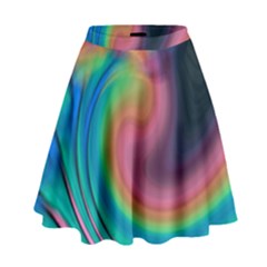 Abstract Art Abstract Background High Waist Skirt by Simbadda