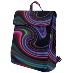 Art Abstract Colorful Abstract Art Flap Top Backpack by Simbadda