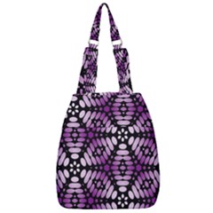 Pattern Purple Seamless Design Center Zip Backpack by Simbadda