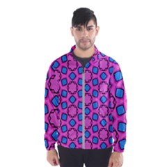 Pattern Pink Stars Texture Seamless Men s Windbreaker by Simbadda