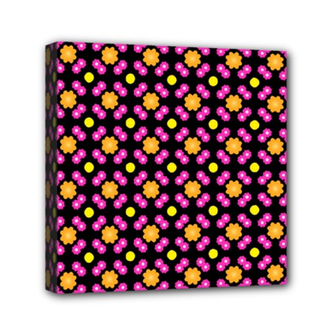 Pattern Colorful Texture Design Mini Canvas 6  X 6  (stretched) by Simbadda