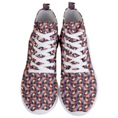 Pattern Abstract Fabric Wallpaper Men s Lightweight High Top Sneakers by Simbadda