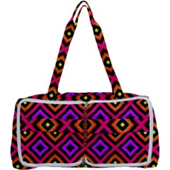 Squares Modern Backgrounds Texture Multi Function Bag by Simbadda