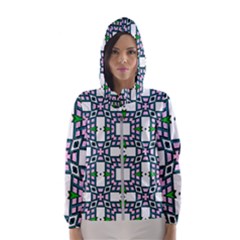 Backgrounds Texture Modern Pattern Women s Hooded Windbreaker by Simbadda