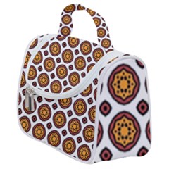 Pattern Fall Color White Background Satchel Handbag by Simbadda