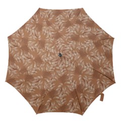 Scrapbook Leaves Decorative Hook Handle Umbrellas (medium) by Simbadda